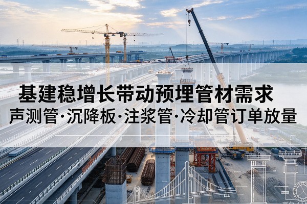 九龙基建稳增长带动预埋监测管材需求,声测管、沉降板、注浆管订单持续放量