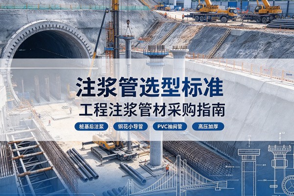 九龙注浆管选型标准